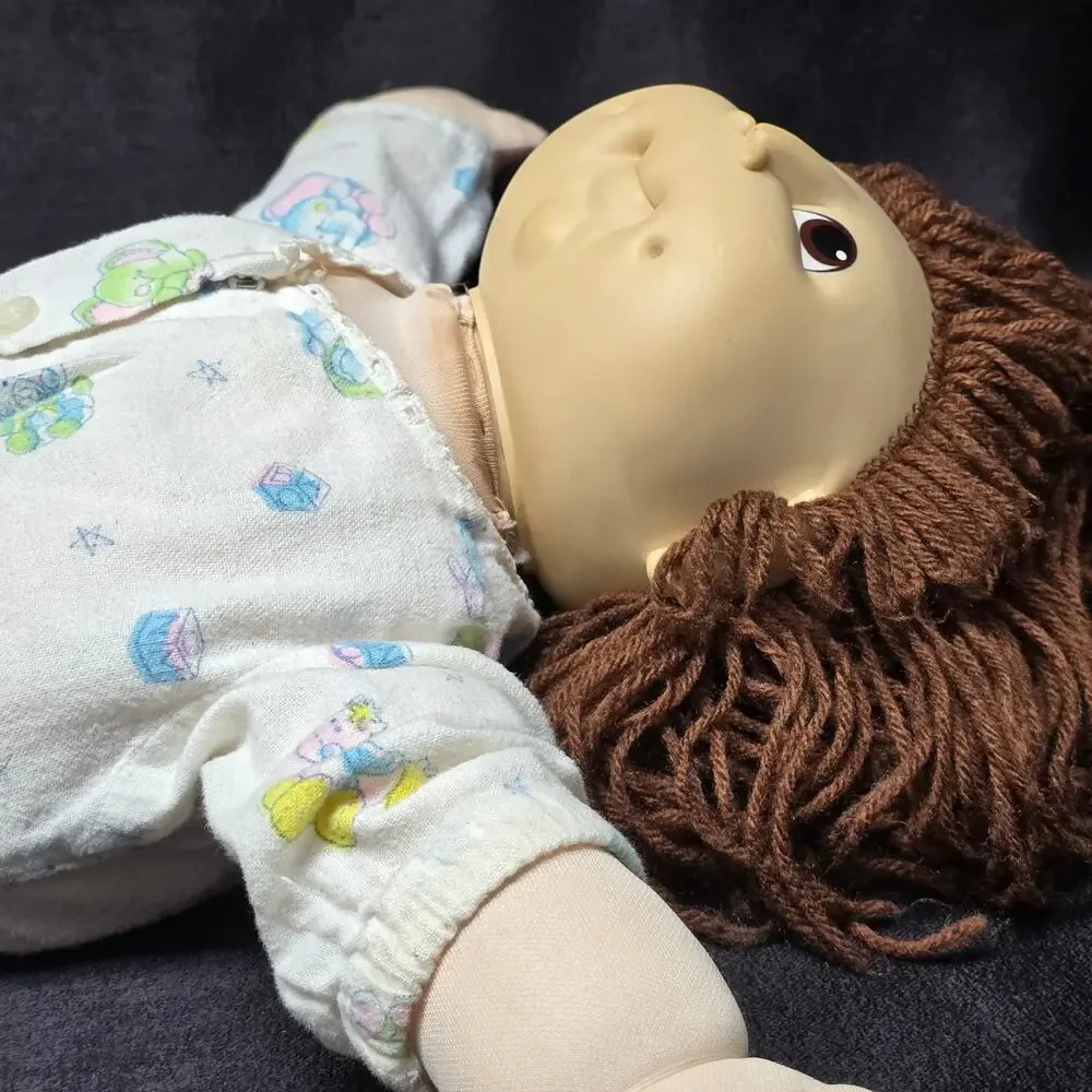Vintage CPK Cabbage Patch Kids Doll Brown Hair 1984 MC Thomas
